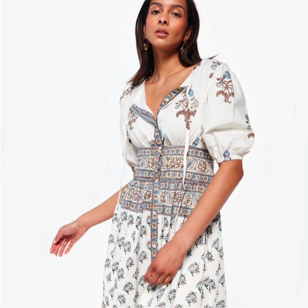 HANNAH Camilla Sandwhisper Ellipse Maxi Dress, NWT!! size 3 (XL) Perf for summer - Picture 2 of 16